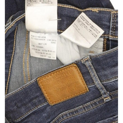 Levi's 710 Super Women Blue Skinny Slim Stretch Jeans W27 L27