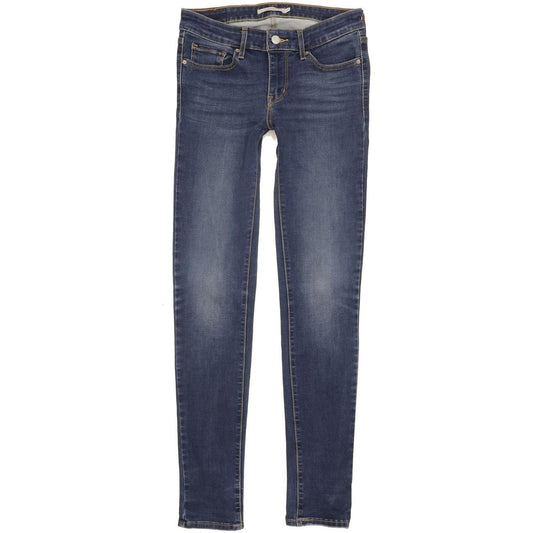 Levi's 711 Women Blue Skinny Slim Jeans W27 L31