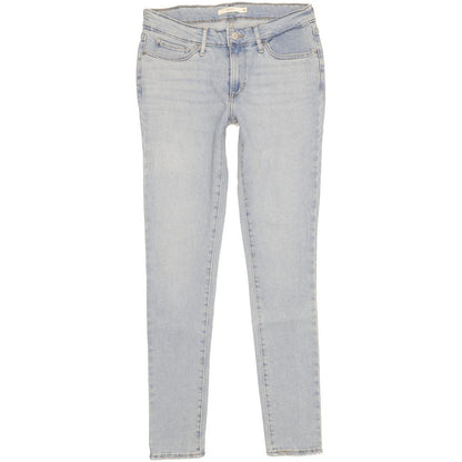 Levi's 711 Women Blue Skinny Slim Stretch Jeans W28 L30