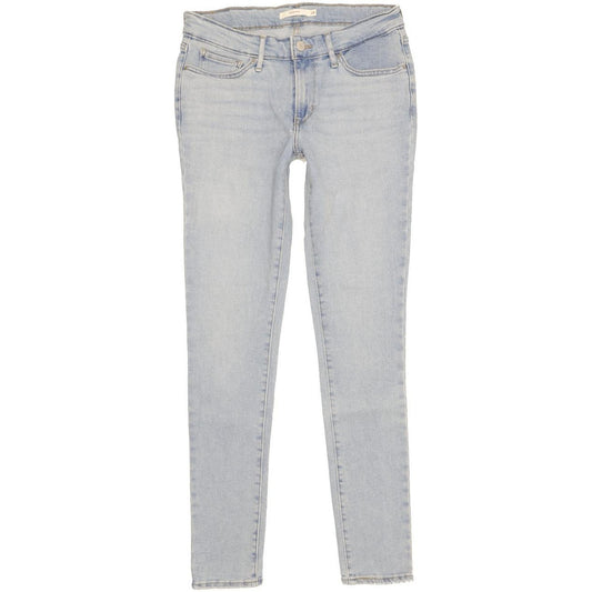 Levi's 711 Women Blue Skinny Slim Stretch Jeans W28 L30