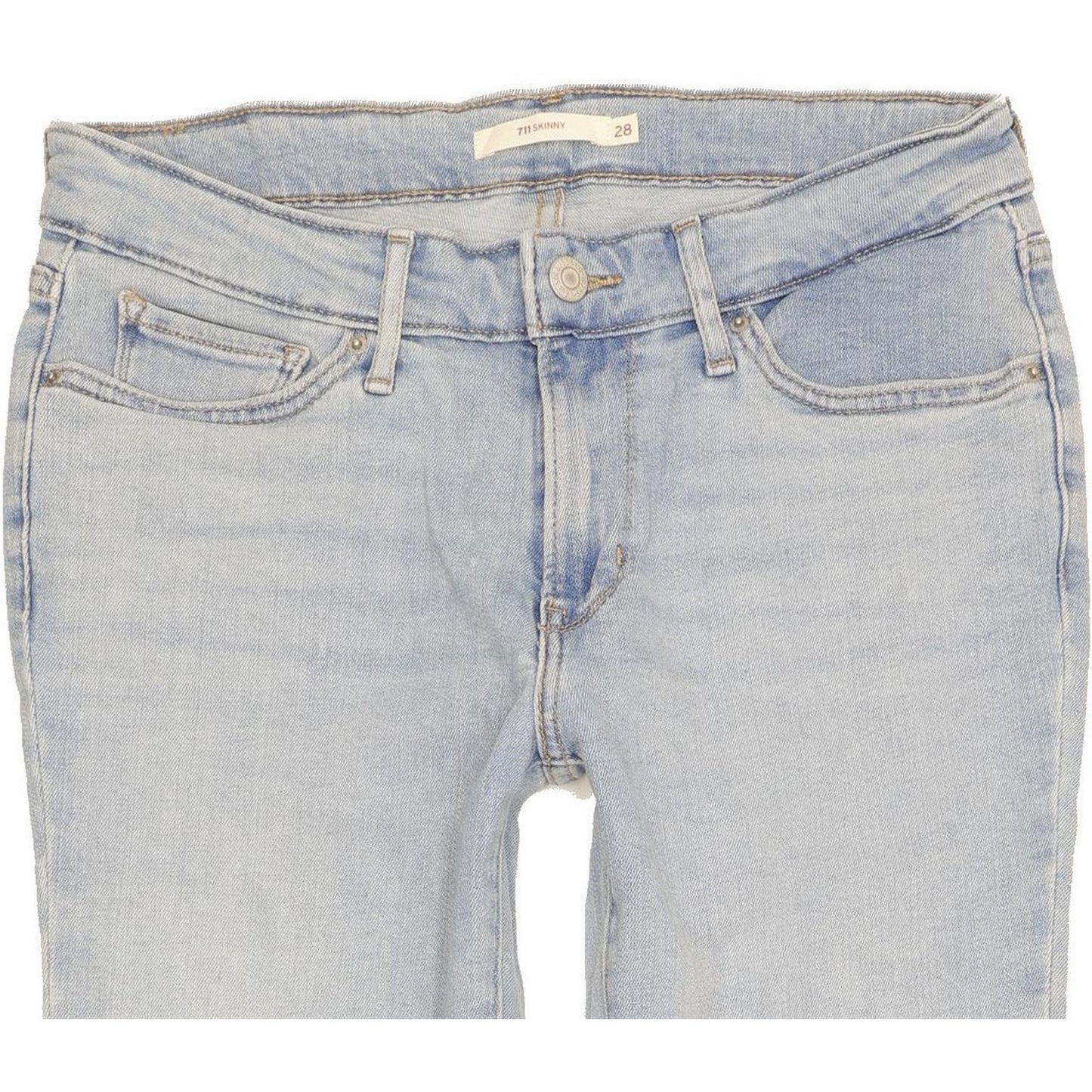 Levi's 711 Women Blue Skinny Slim Stretch Jeans W28 L30