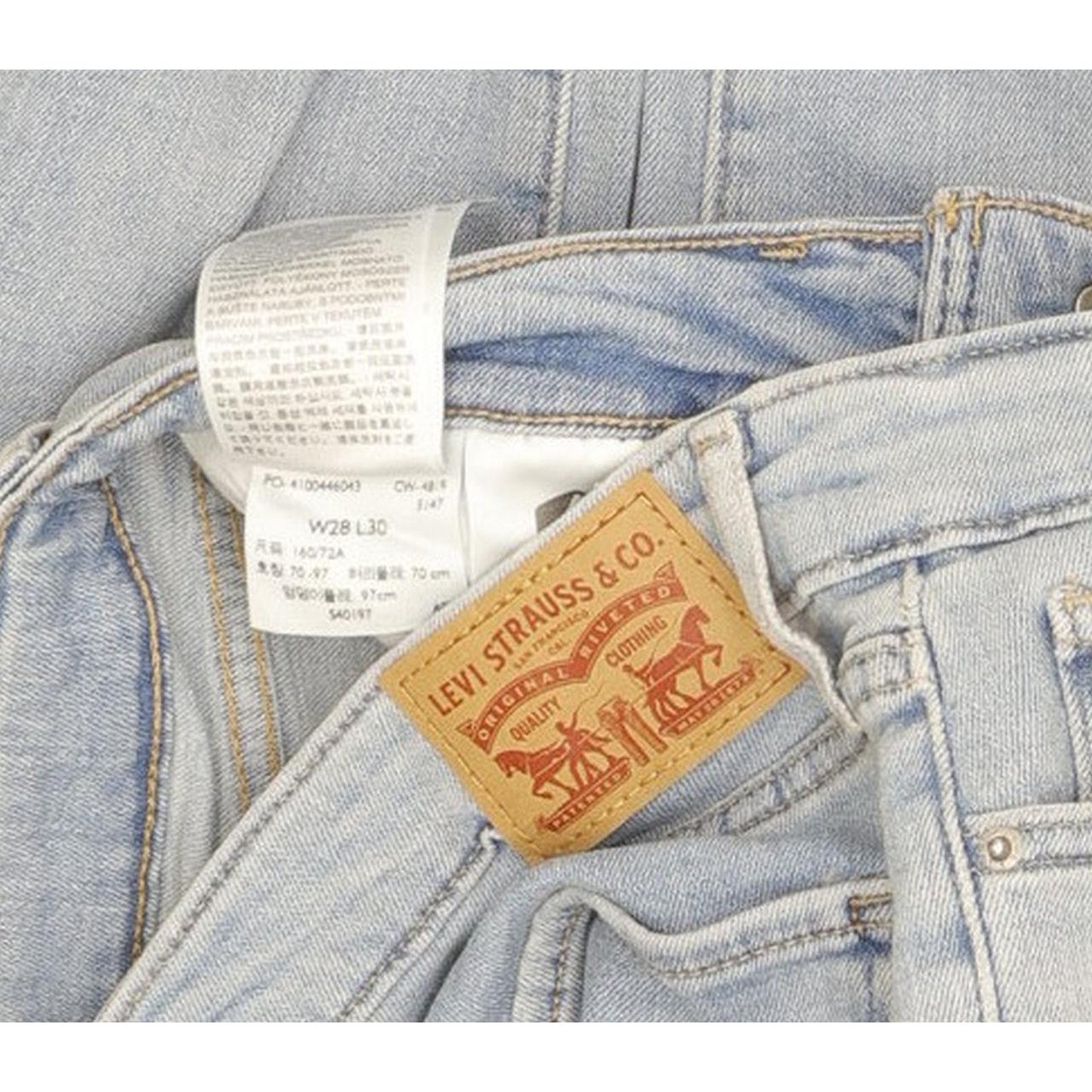 Levi's 711 Women Blue Skinny Slim Stretch Jeans W28 L30