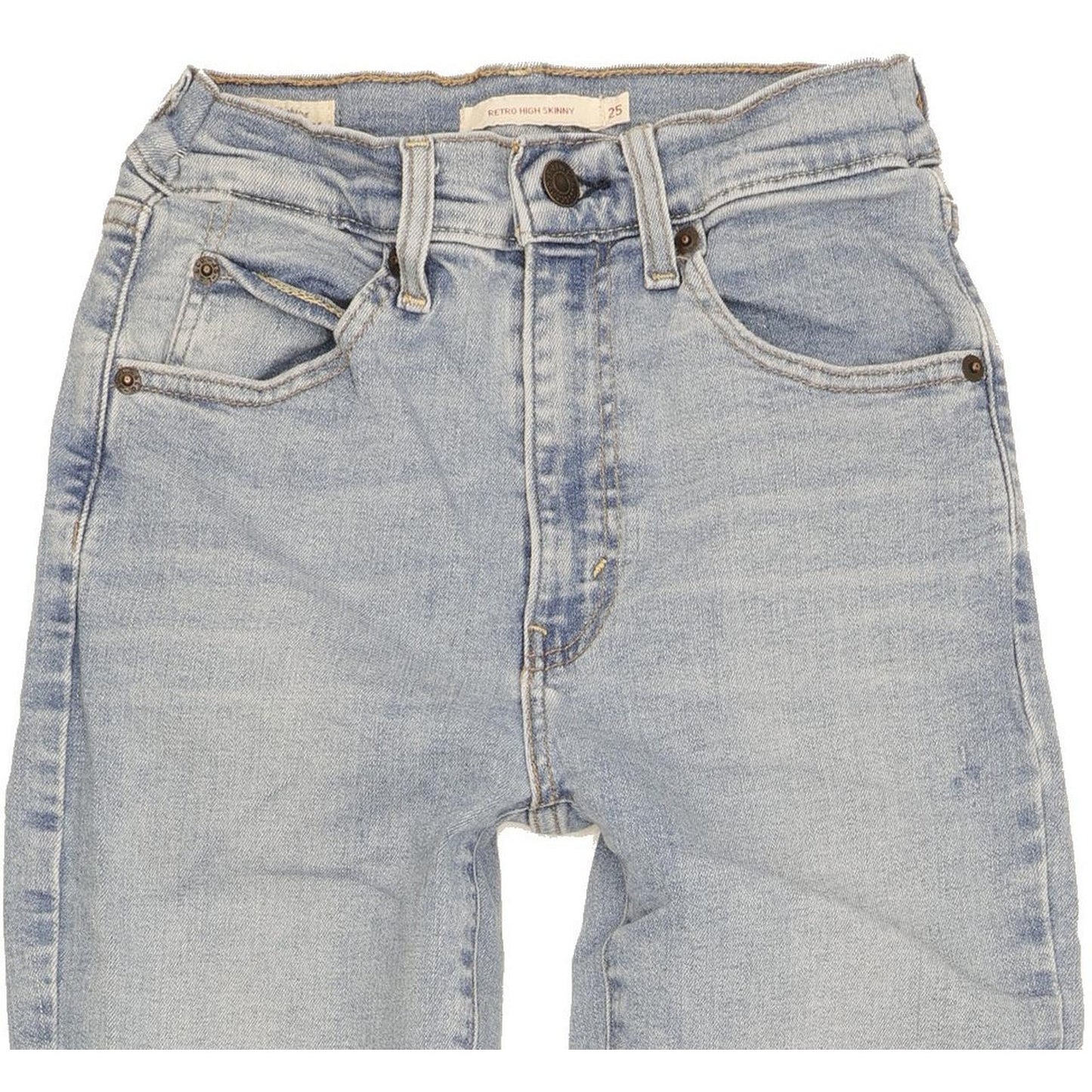 Levi's Retro Women Blue Skinny Slim Stretch Jeans W25 L28