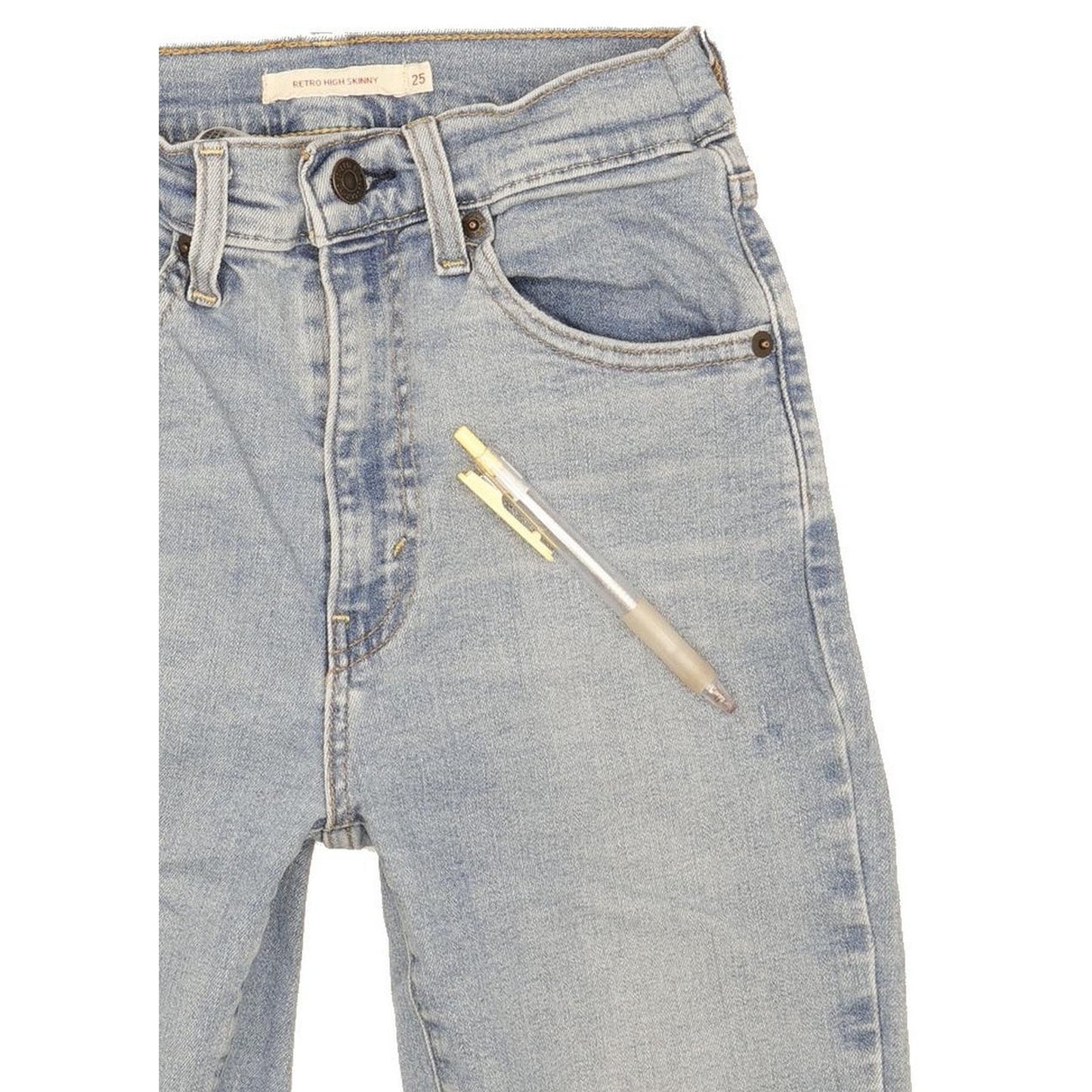 Levi's Retro Women Blue Skinny Slim Stretch Jeans W25 L28