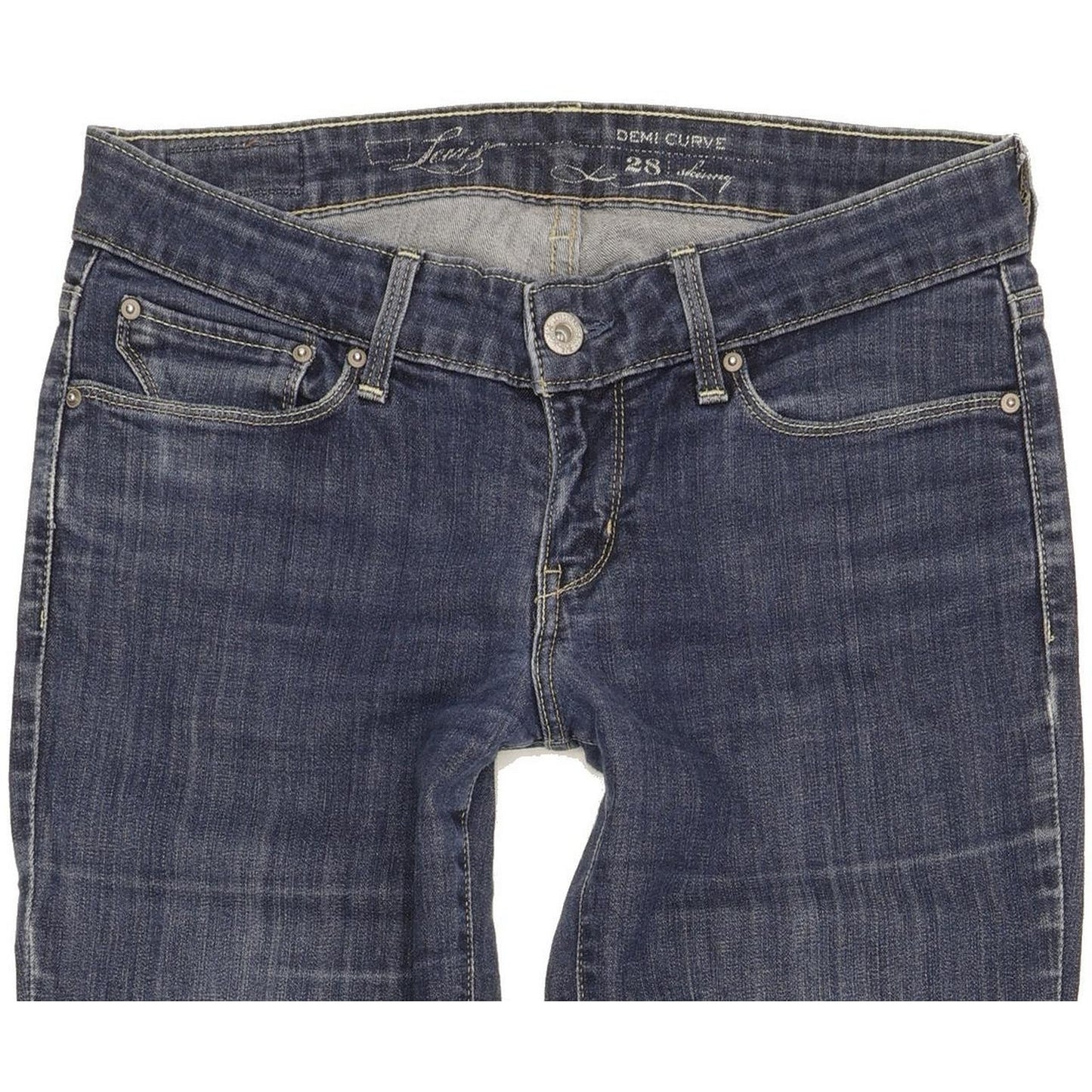 Levi's Demi Curve Women Blue Skinny Slim Stretch Jeans W28 L33