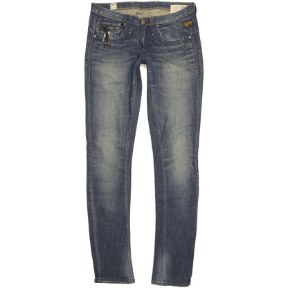 G-Star Ocean Women Blue Skinny Slim Stretch Jeans W28 L34