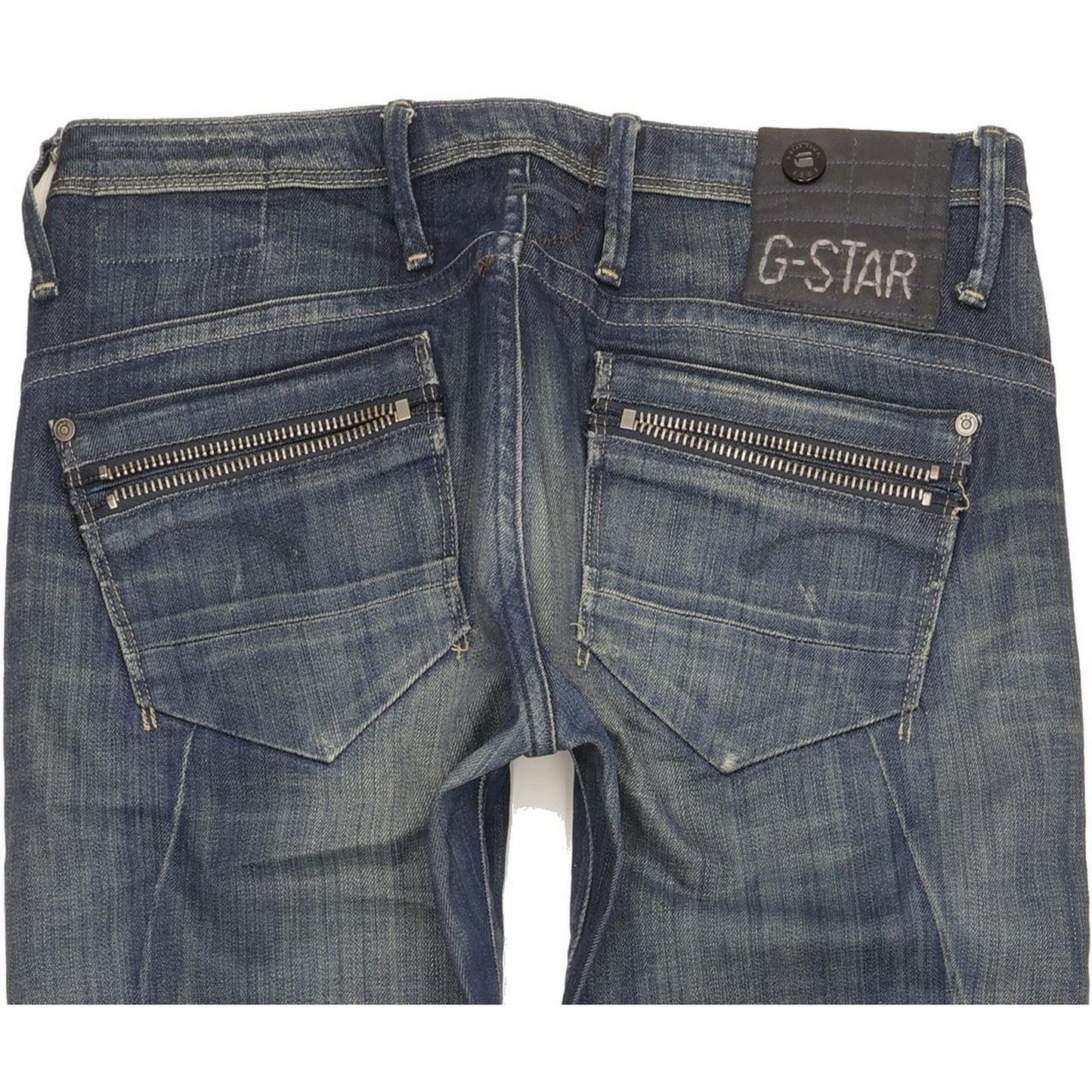 G-Star Ocean Women Blue Skinny Slim Stretch Jeans W28 L34