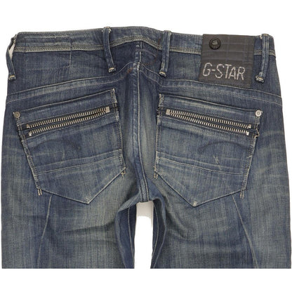 G-Star Ocean Women Blue Skinny Slim Stretch Jeans W28 L34