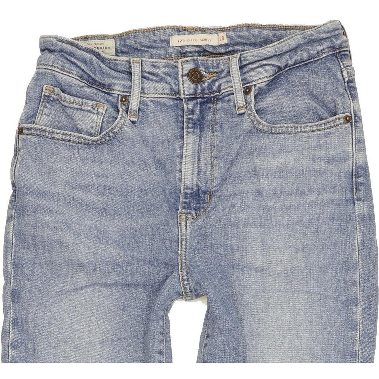 Levi's 721 Women Blue Skinny Slim Stretch Jeans W28 L29