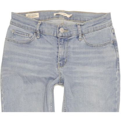 Levi's 710 Super Women Blue Skinny Slim Stretch Jeans W28 L30