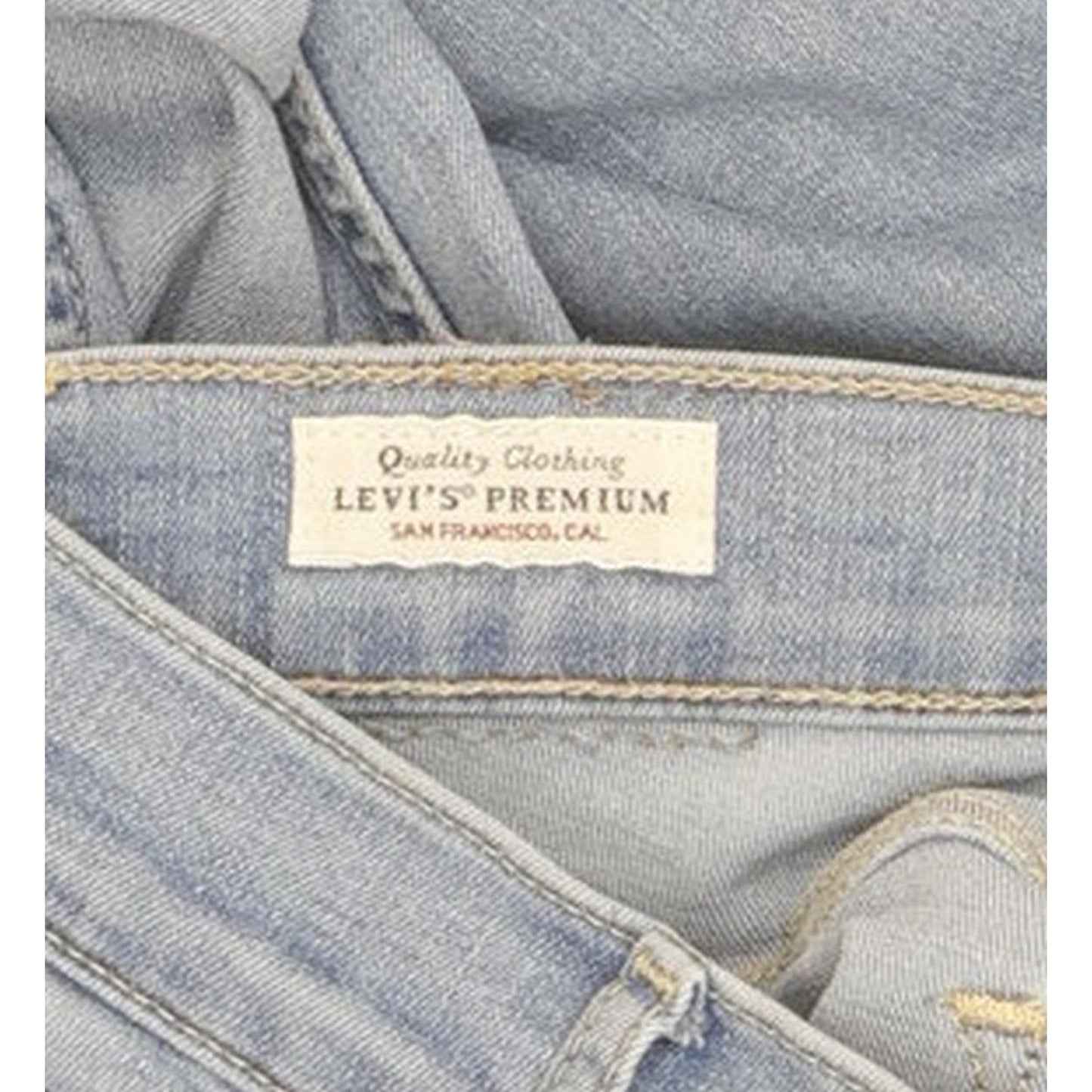 Levi's 710 Super Women Blue Skinny Slim Stretch Jeans W28 L30