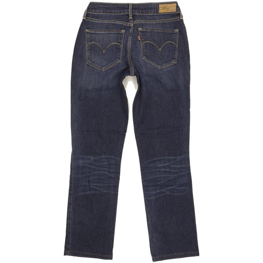 Levi's Bold Curve Women Blue Straight Slim Stretch Jeans W29 L28