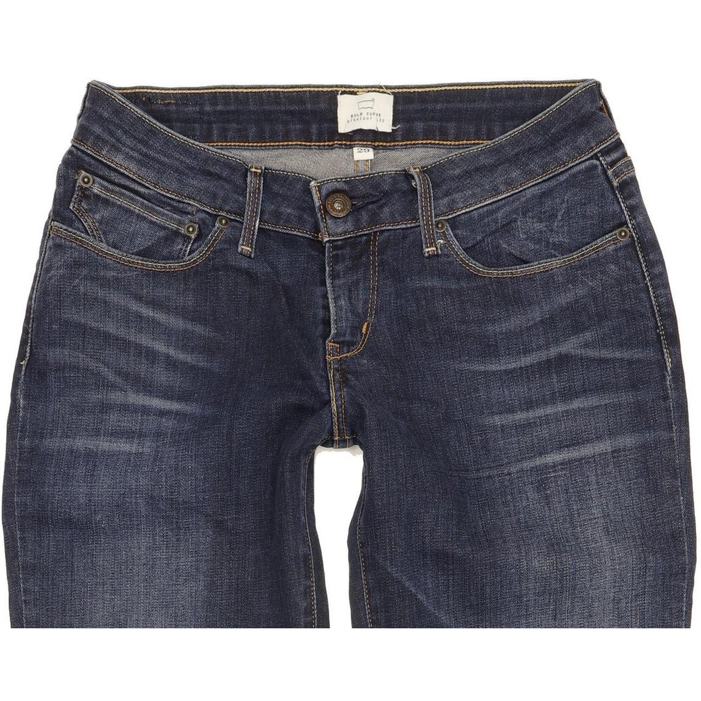 Levi's Bold Curve Women Blue Straight Slim Stretch Jeans W29 L28