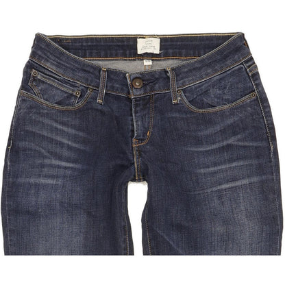Levi's Bold Curve Women Blue Straight Slim Stretch Jeans W29 L28