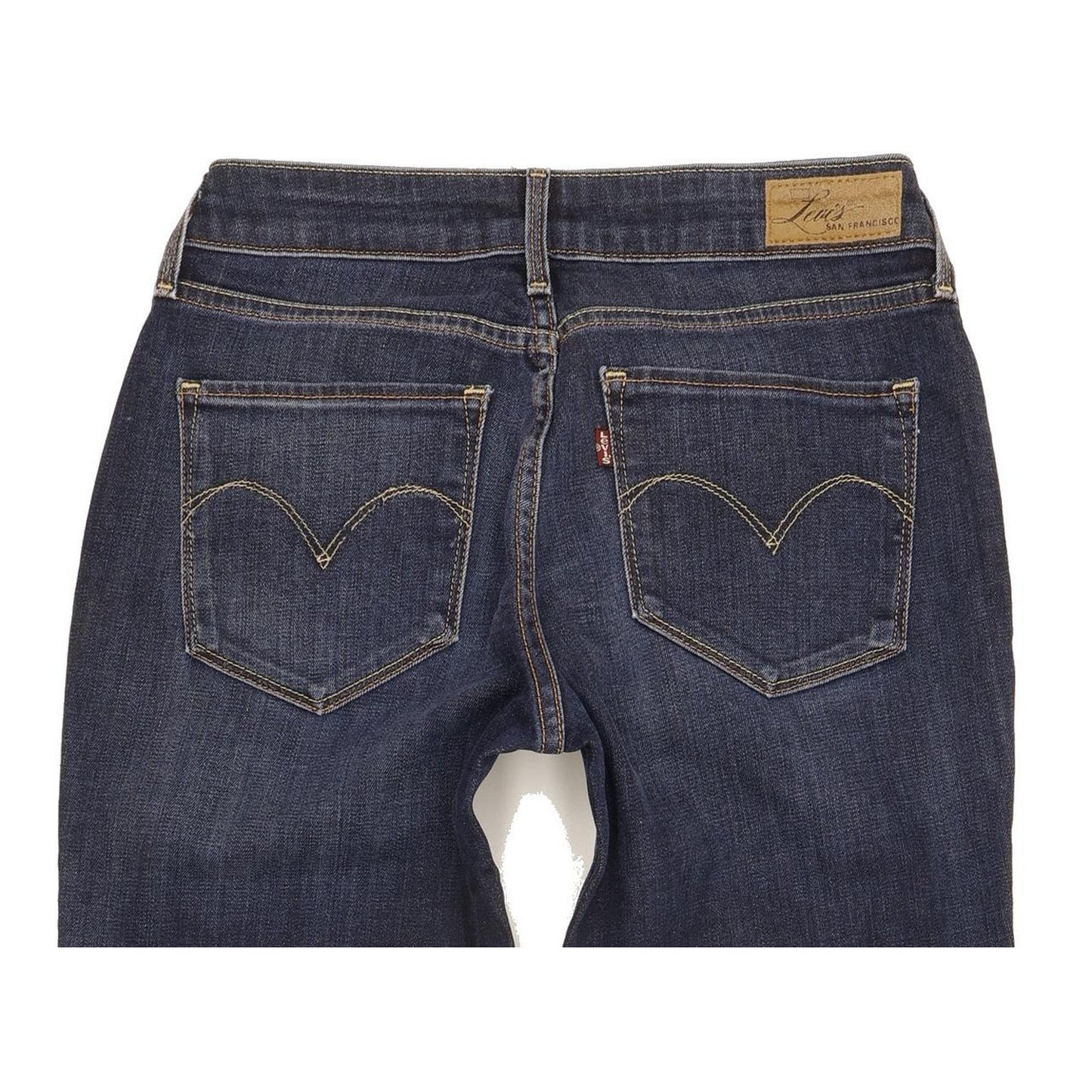 Levi's Bold Curve Women Blue Straight Slim Stretch Jeans W29 L28