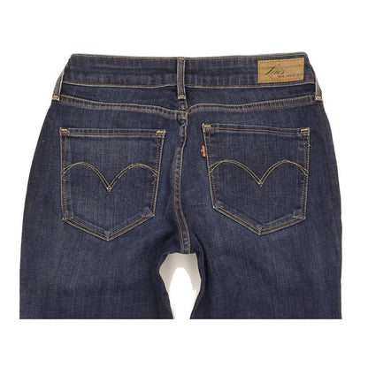 Levi's Bold Curve Women Blue Straight Slim Stretch Jeans W29 L28