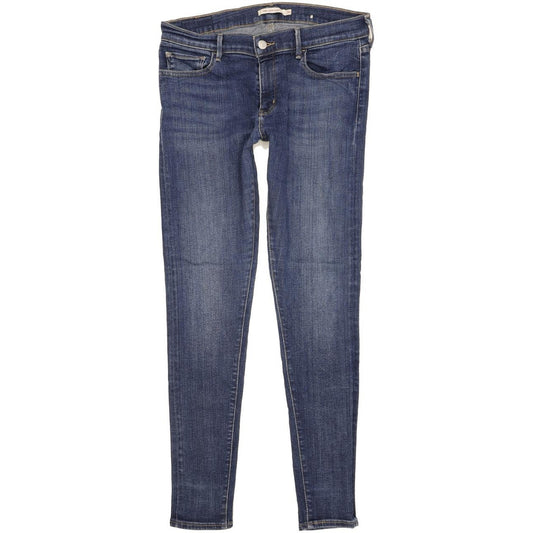 Levi's 710 Super Women Blue Skinny Slim Stretch Jeans W30 L30