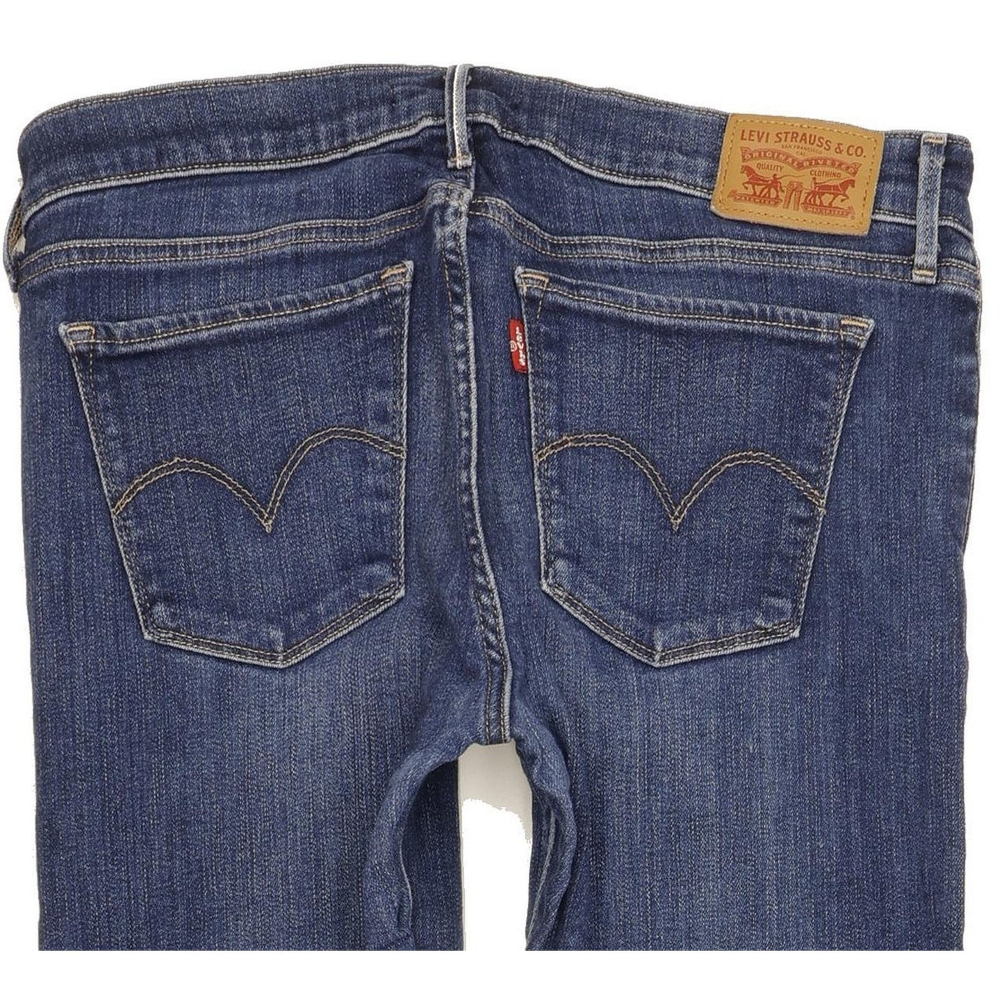 Levi's 710 Super Women Blue Skinny Slim Stretch Jeans W30 L30