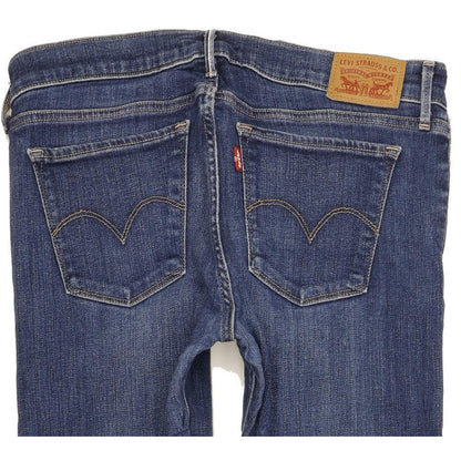 Levi's 710 Super Women Blue Skinny Slim Stretch Jeans W30 L30