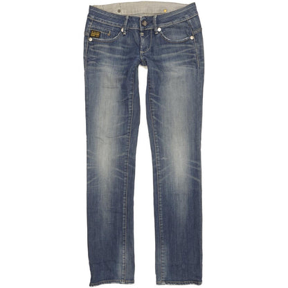 G-Star Midge Women Blue Straight Slim Stretch Jeans W28 L31