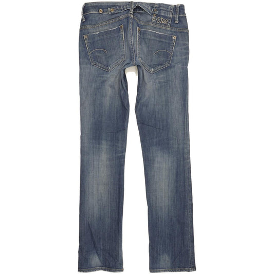 G-Star Midge Women Blue Straight Slim Stretch Jeans W28 L31