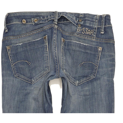 G-Star Midge Women Blue Straight Slim Stretch Jeans W28 L31