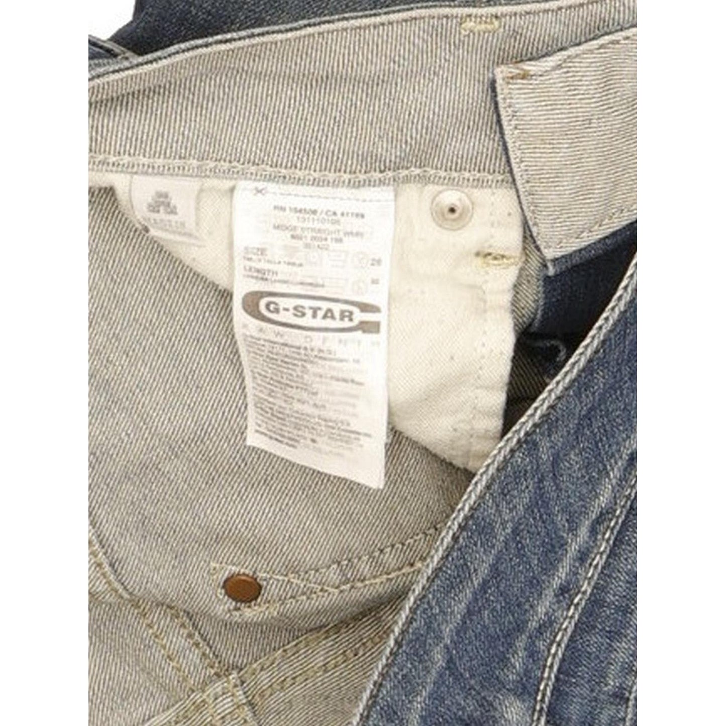 G-Star Midge Women Blue Straight Slim Stretch Jeans W28 L31