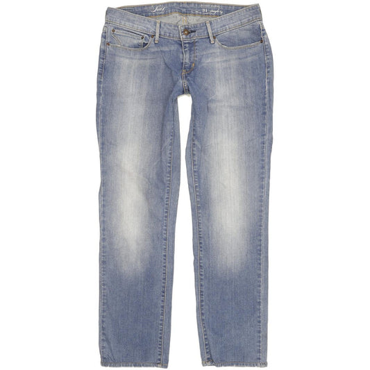 Levi's Slight Curve Women Blue Straight Slim Stretch Jeans W31 L31