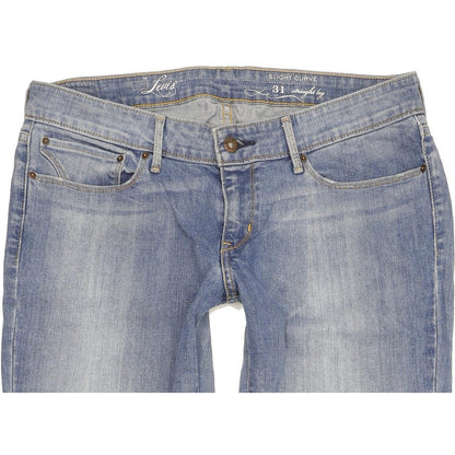 Levi's Slight Curve Women Blue Straight Slim Stretch Jeans W31 L31