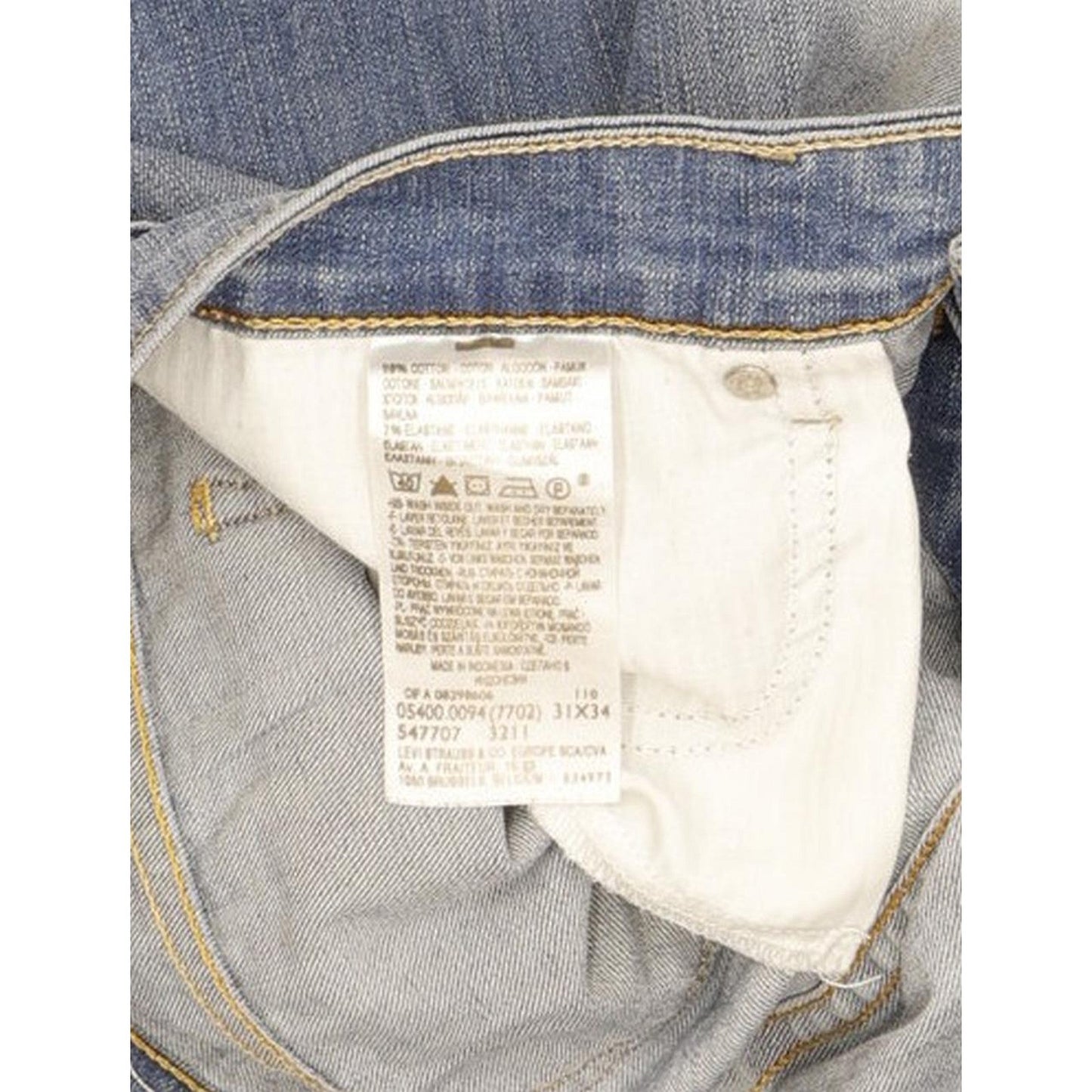 Levi's Slight Curve Women Blue Straight Slim Stretch Jeans W31 L31