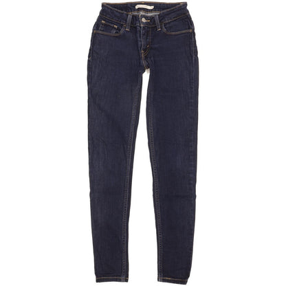 Levi's 535 Super Women Blue Skinny Slim Stretch Jeans W26 L30