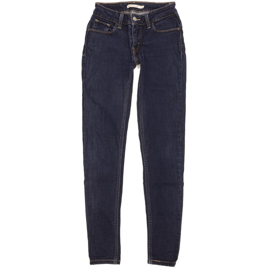 Levi's 535 Super Women Blue Skinny Slim Stretch Jeans W26 L30
