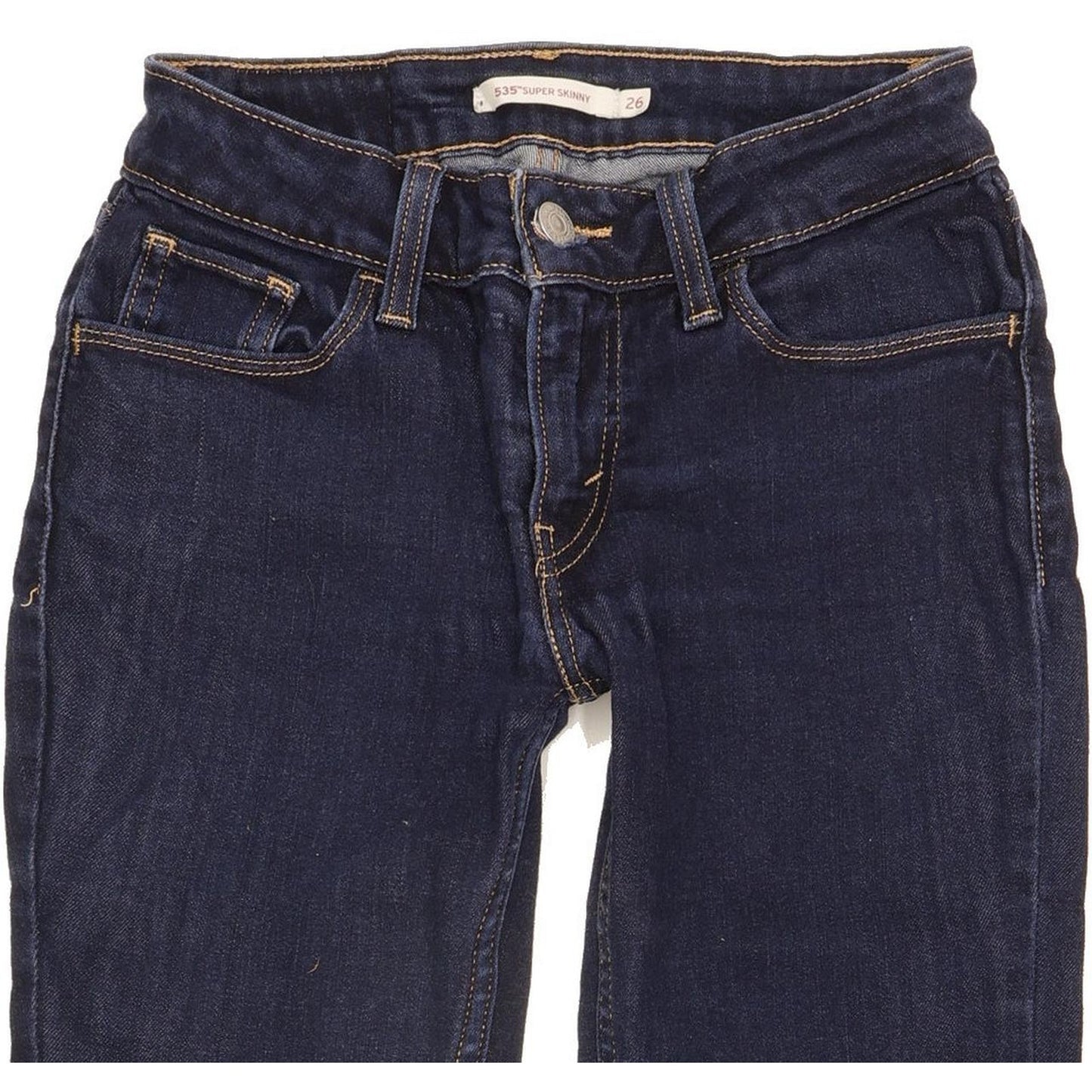 Levi's 535 Super Women Blue Skinny Slim Stretch Jeans W26 L30