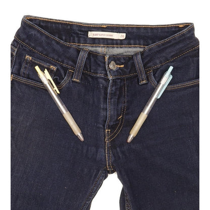 Levi's 535 Super Women Blue Skinny Slim Stretch Jeans W26 L30