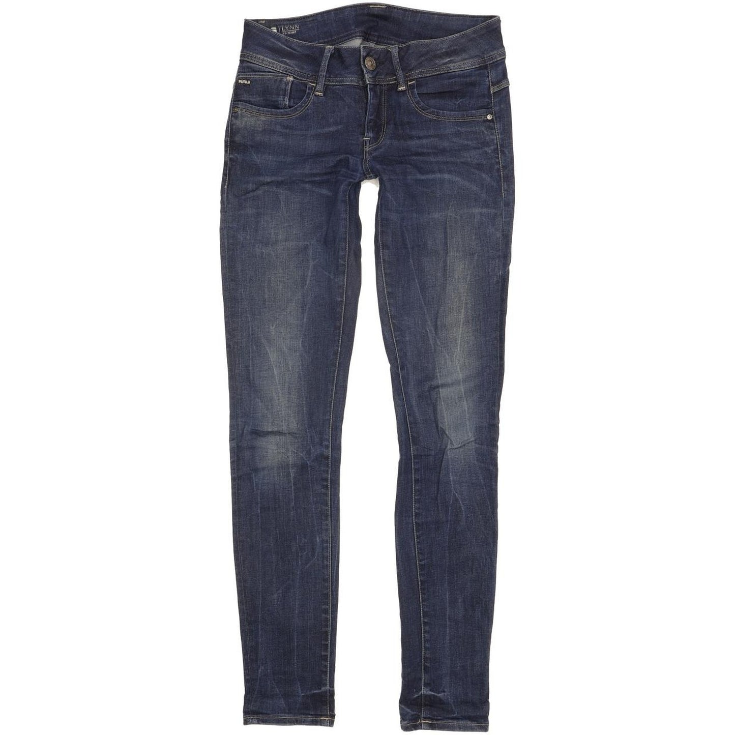 G-Star Lynn Mid Women Blue Skinny Slim Stretch Jeans W27 L32