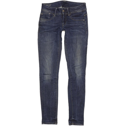 G-Star Lynn Mid Women Blue Skinny Slim Stretch Jeans W27 L32