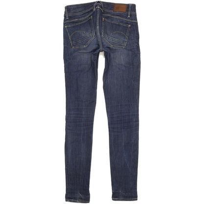 G-Star Lynn Mid Women Blue Skinny Slim Stretch Jeans W27 L32