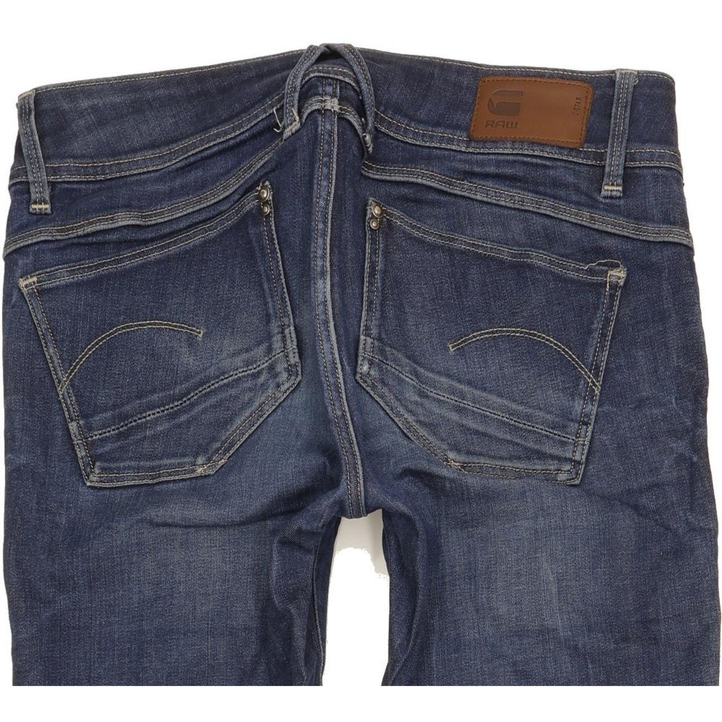 G-Star Lynn Mid Women Blue Skinny Slim Stretch Jeans W27 L32