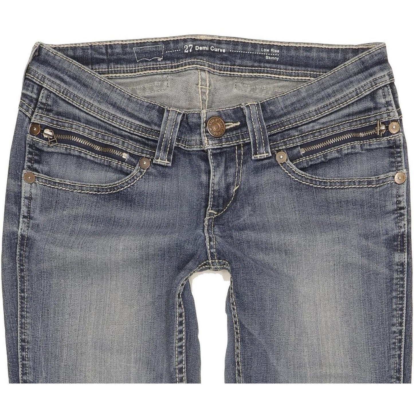 Levi's Demi Curve Women Blue Skinny Slim Stretch Jeans W27 L30