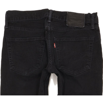 Levi's 511 Men Black Straight Slim Stretch Jeans W32 L31