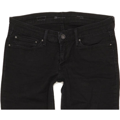 Levi's Demi Curve Women Black Skinny Slim Stretch Jeans W28 L30