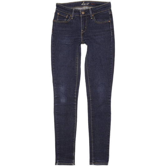 Levi's Women Blue Skinny Slim Stretch Jeans W24 L31