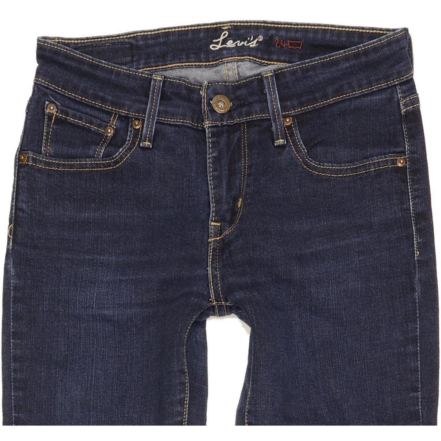 Levi's Women Blue Skinny Slim Stretch Jeans W24 L31