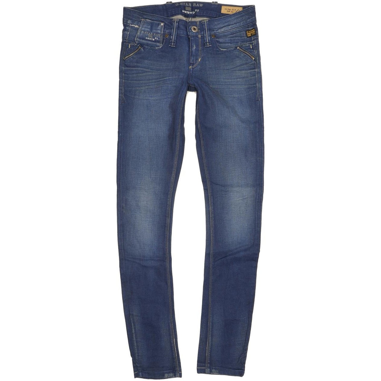 G-Star Austin Women Blue Skinny Slim Stretch Jeans W27 L32