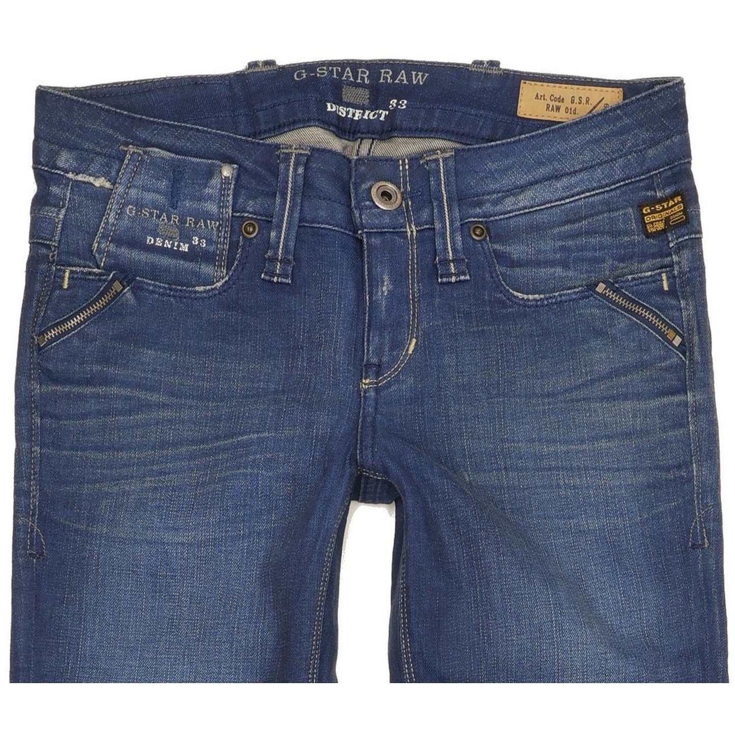 G-Star Austin Women Blue Skinny Slim Stretch Jeans W27 L32