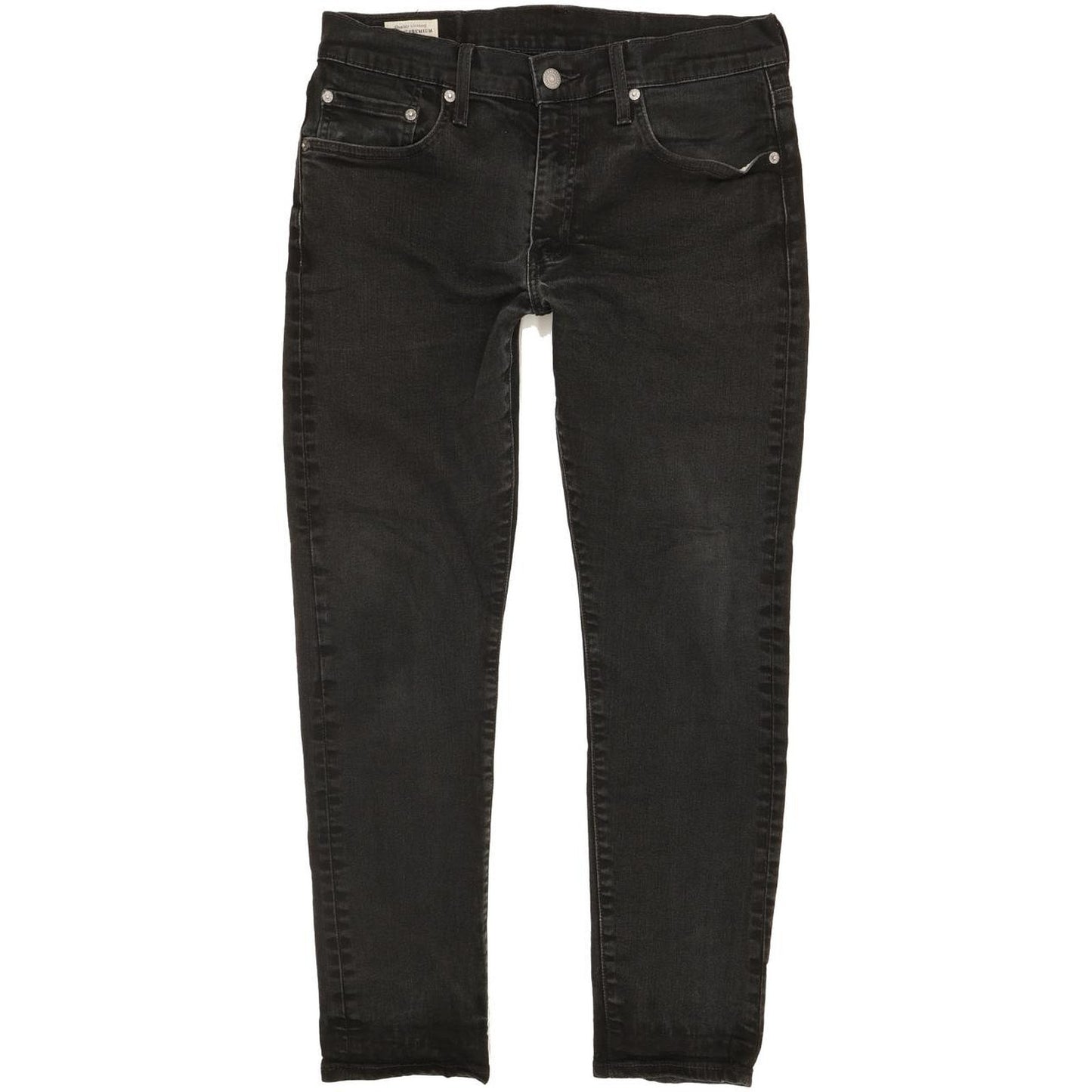 Levi's 512 Men Black Tapered Slim Stretch Jeans W32 L27