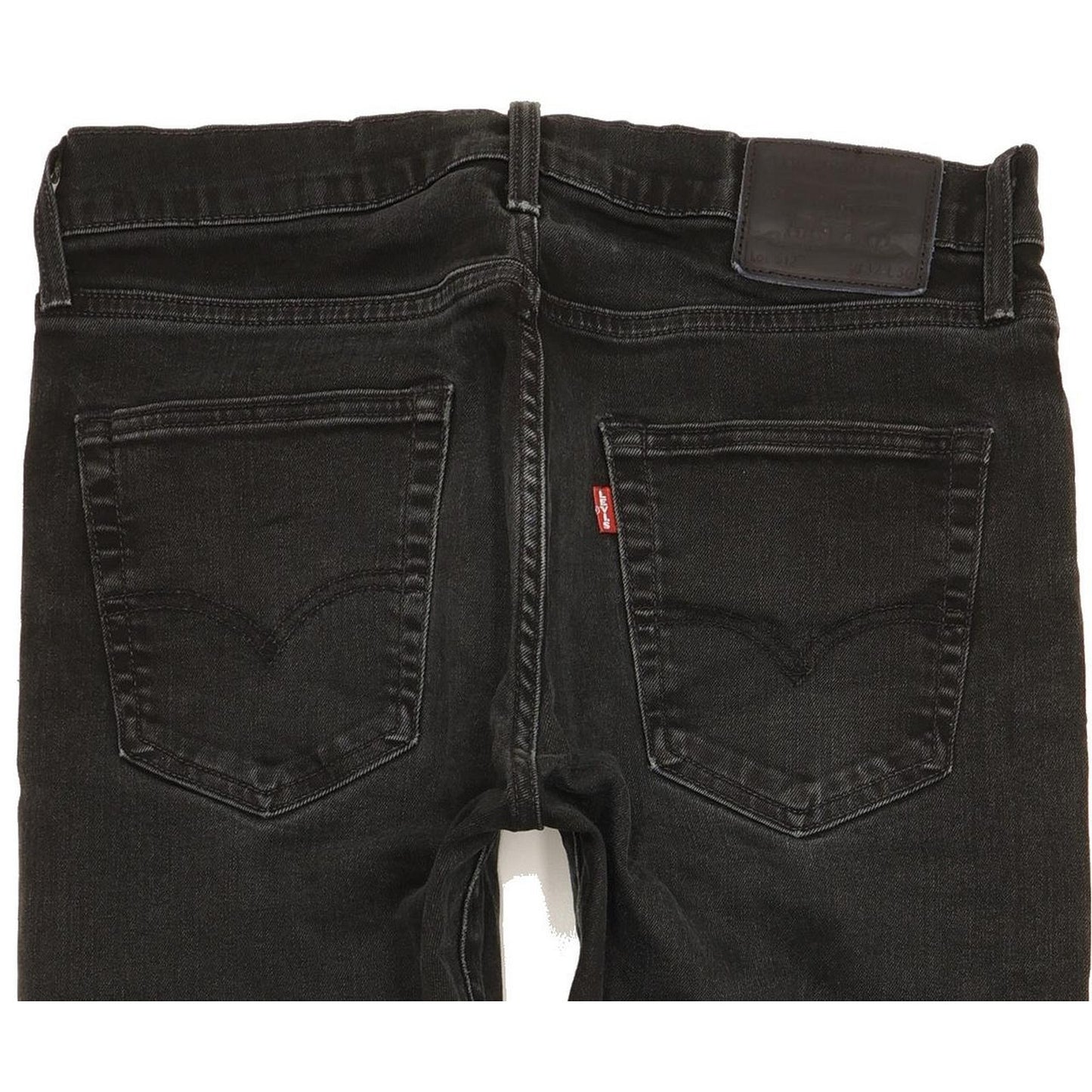 Levi's 512 Men Black Tapered Slim Stretch Jeans W32 L27