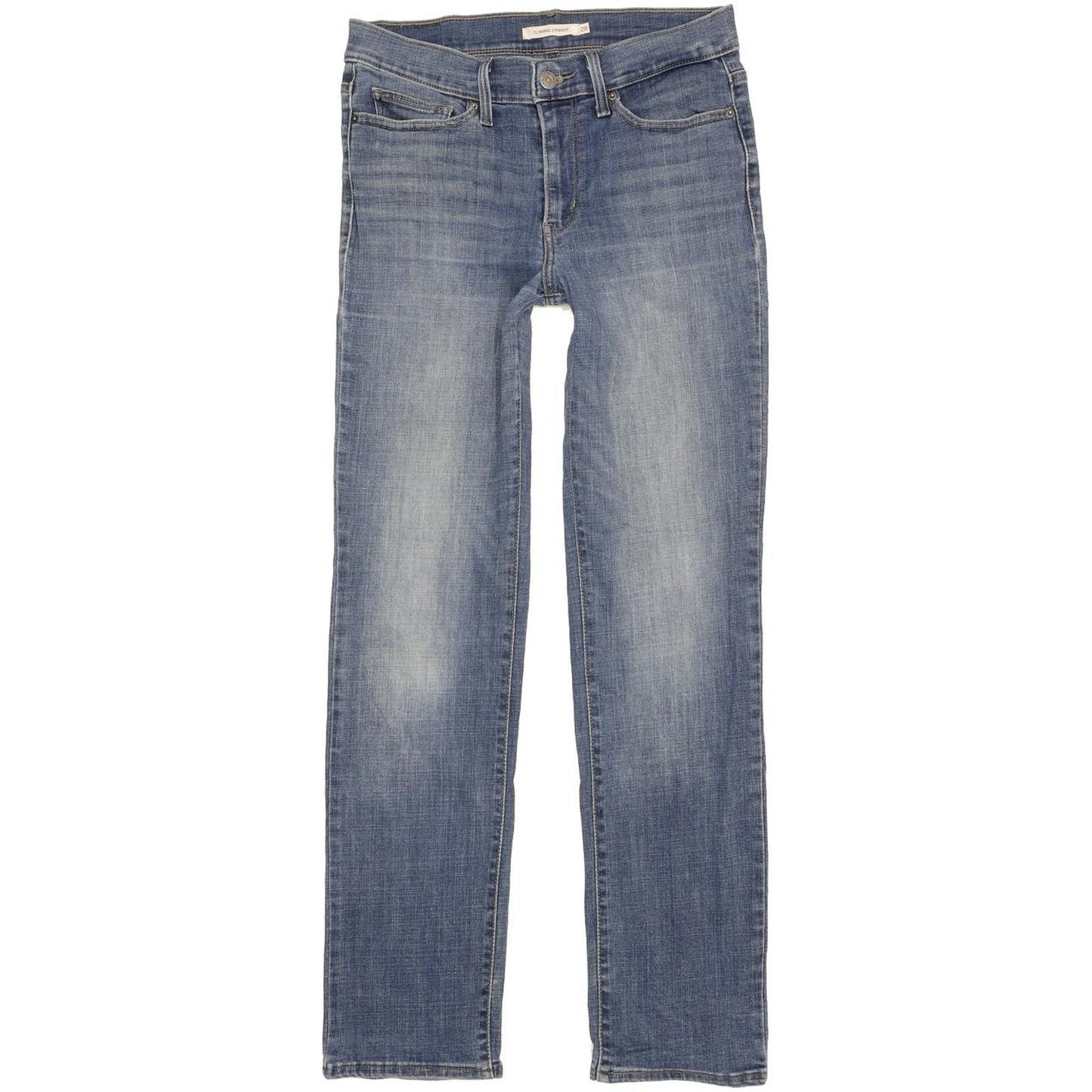 Levi's Slimming Women Blue Straight Slim Stretch Jeans W28 L31