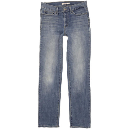 Levi's Slimming Women Blue Straight Slim Stretch Jeans W28 L31