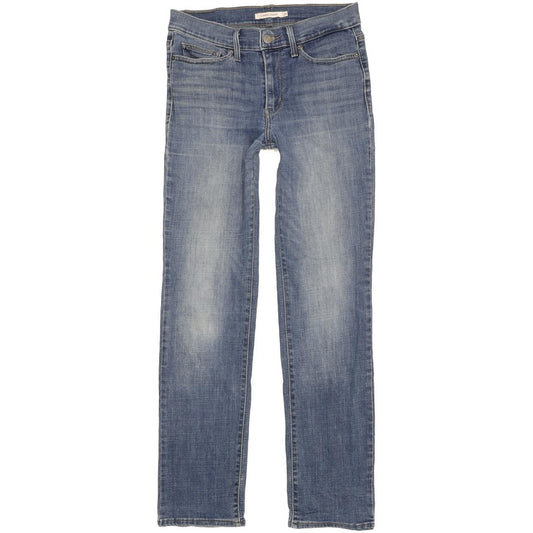 Levi's Slimming Women Blue Straight Slim Stretch Jeans W28 L31